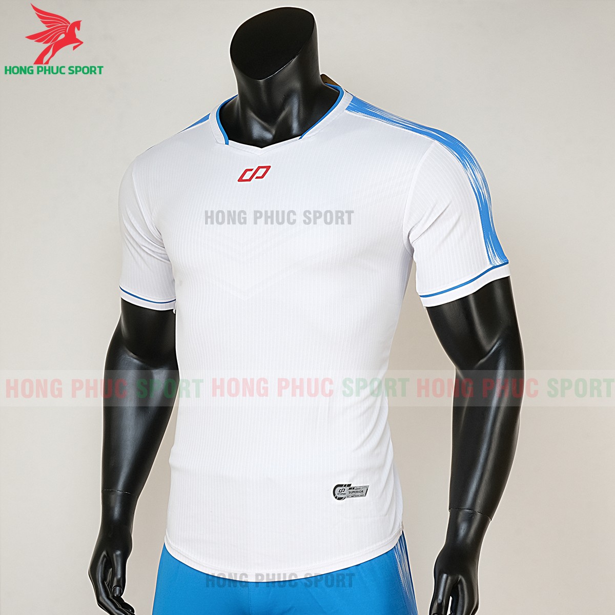 áo bóng đá không logo CP Otis trắng 3