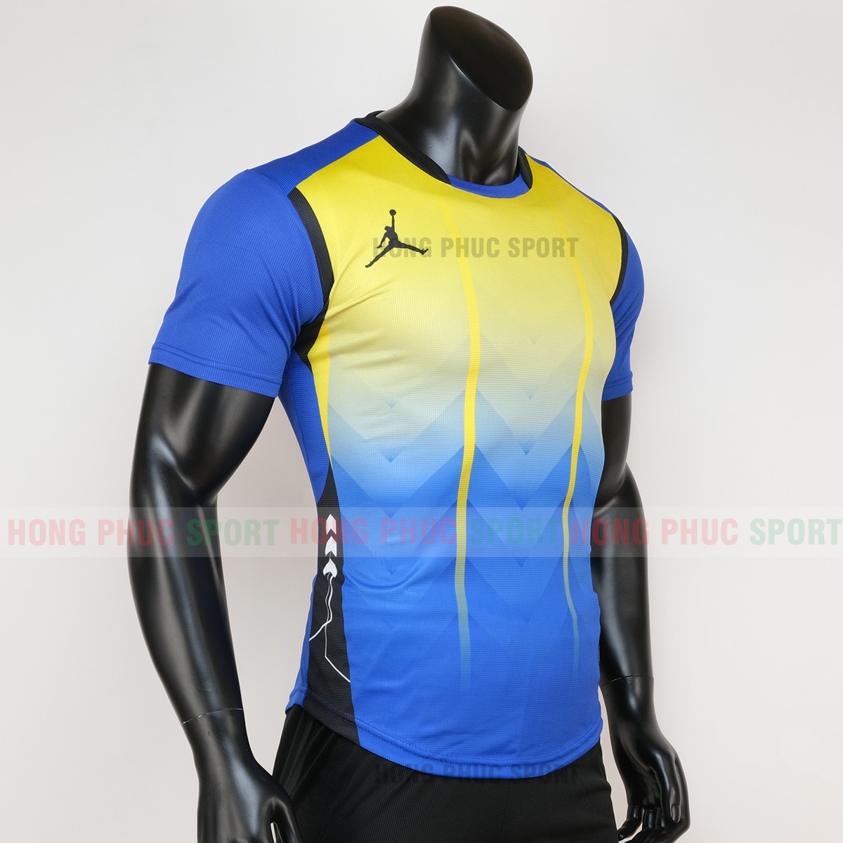 ao-bong-da-khong-logo-jordan-mau-vang-xanh-1 Áo bóng đá không logo jordan màu vàng xanh 1