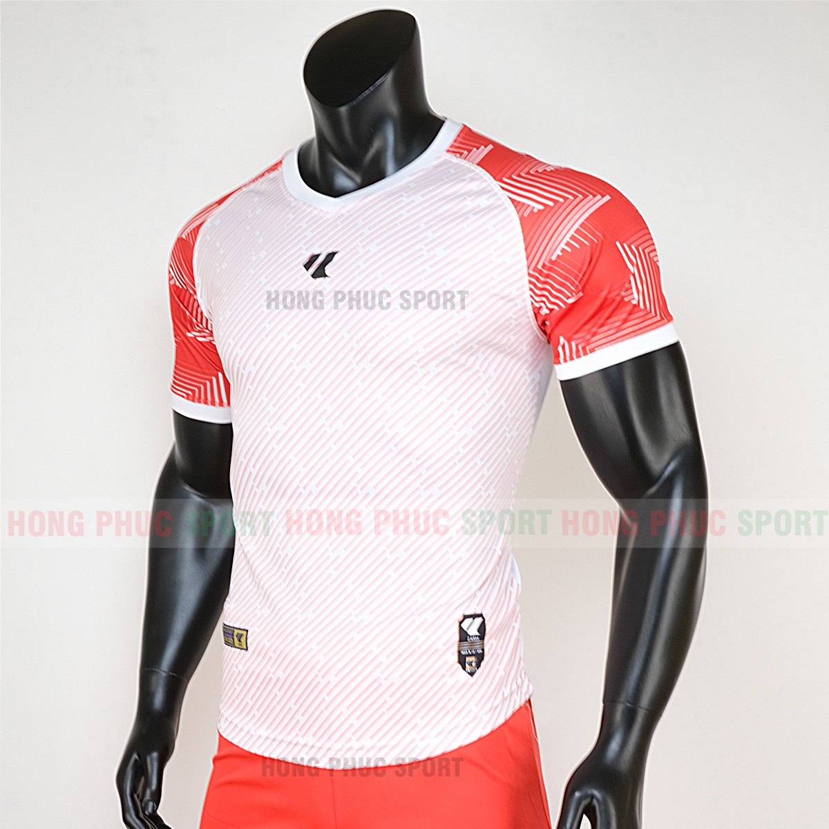 ao-bong-da-khong-logo-lidas-wariors-trang-cam-4 Áo bóng đá không logo Lidas wariors trắng cam 3