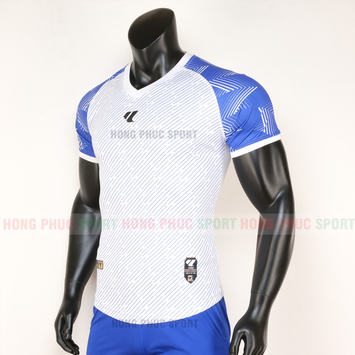 ao-bong-da-khong-logo-lidas-wariors-trang-xanh-duong-4 Áo bóng đá không logo Lidas wariors trắng xanh dương 2