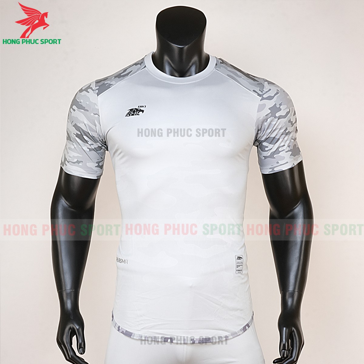 ao-bong-da-khong-logo-riki-camor-xam-5 Áo bóng đá không logo Riki camor xám 1