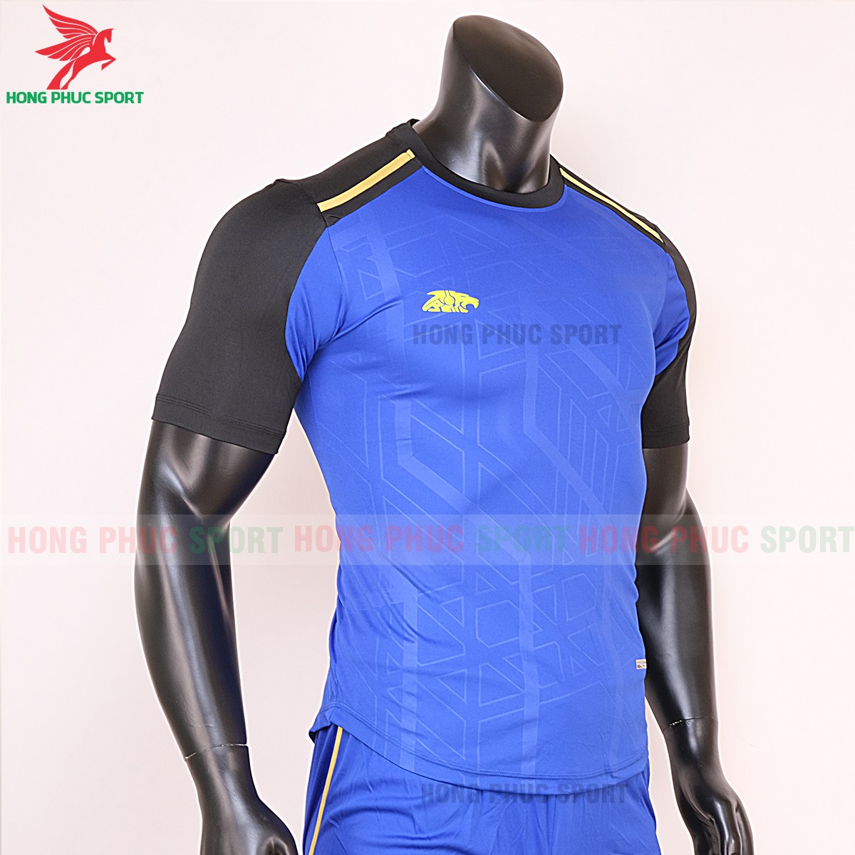 Áo bóng đá không logo Riki Shaman xanh bích 5