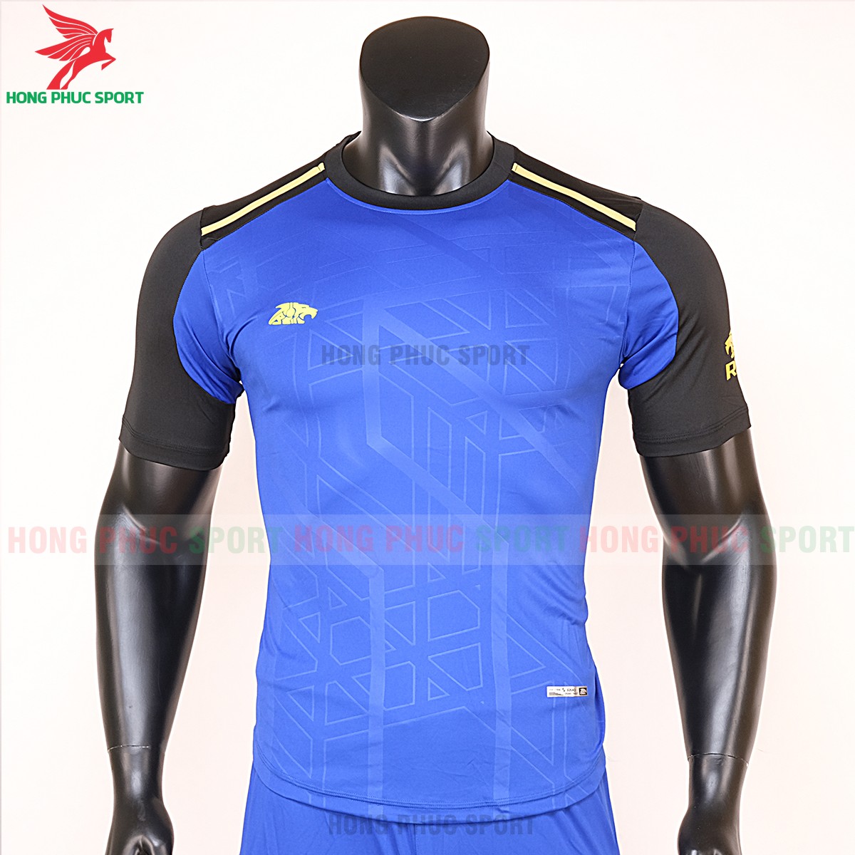 Áo bóng đá không logo Riki Shaman xanh bích 1