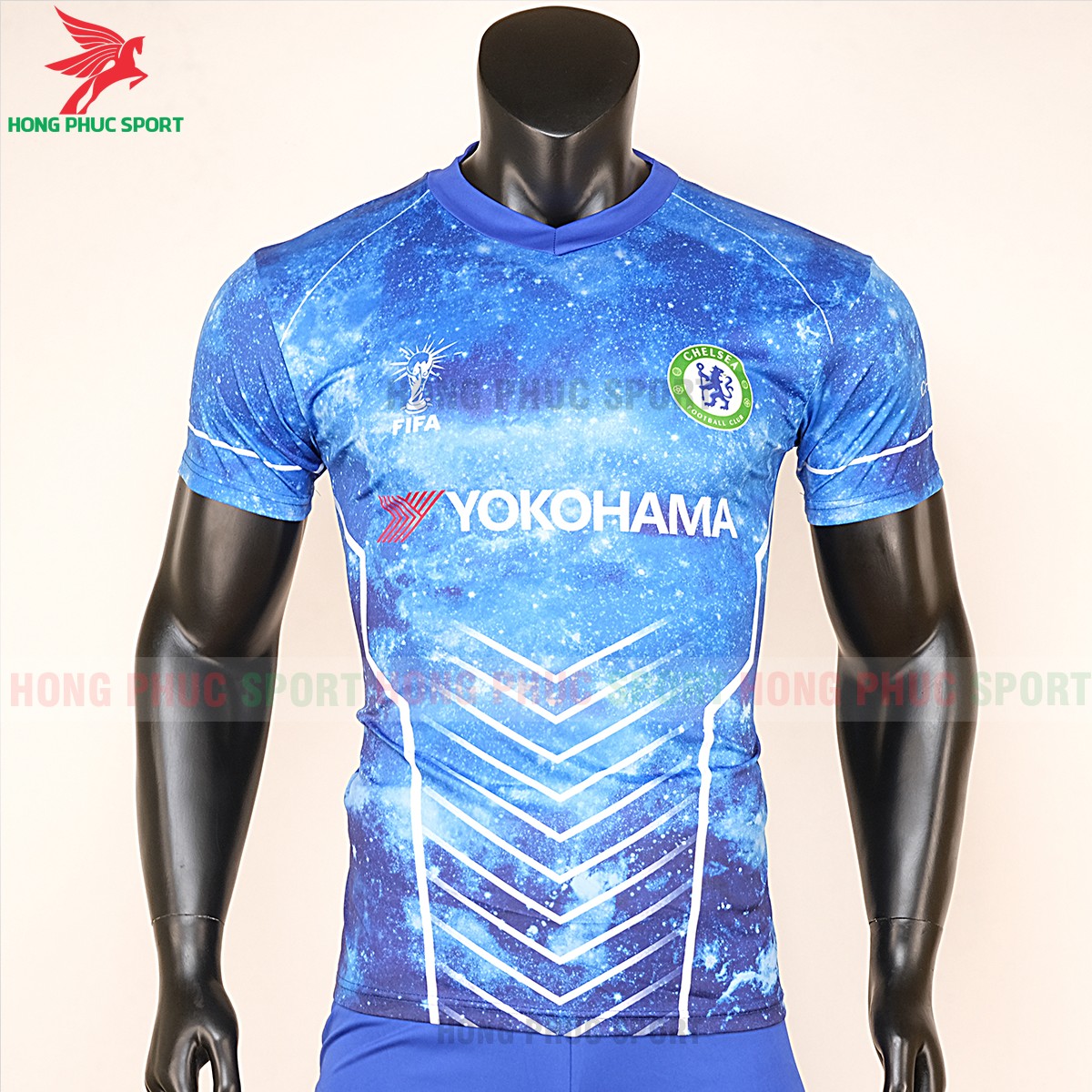 áo đấu tập Chelsea 2020 màu xanh dương 5