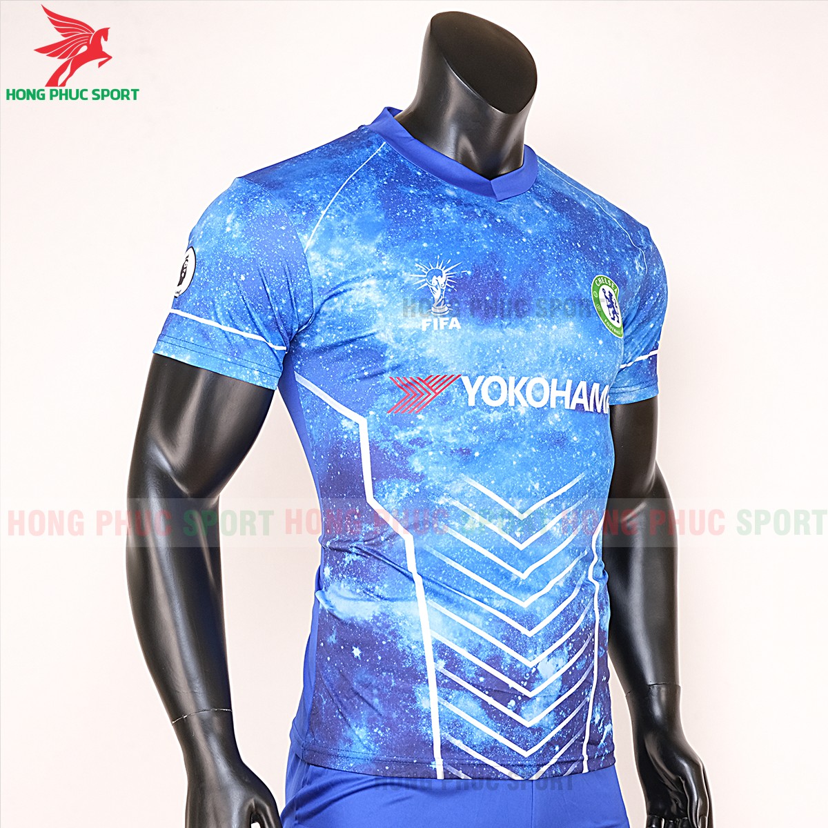 áo đấu tập Chelsea 2020 màu xanh dương 1