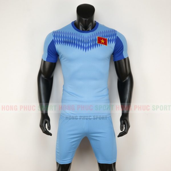 áo đấu tập đội tuyển Việt Nam 2020 màu xanh