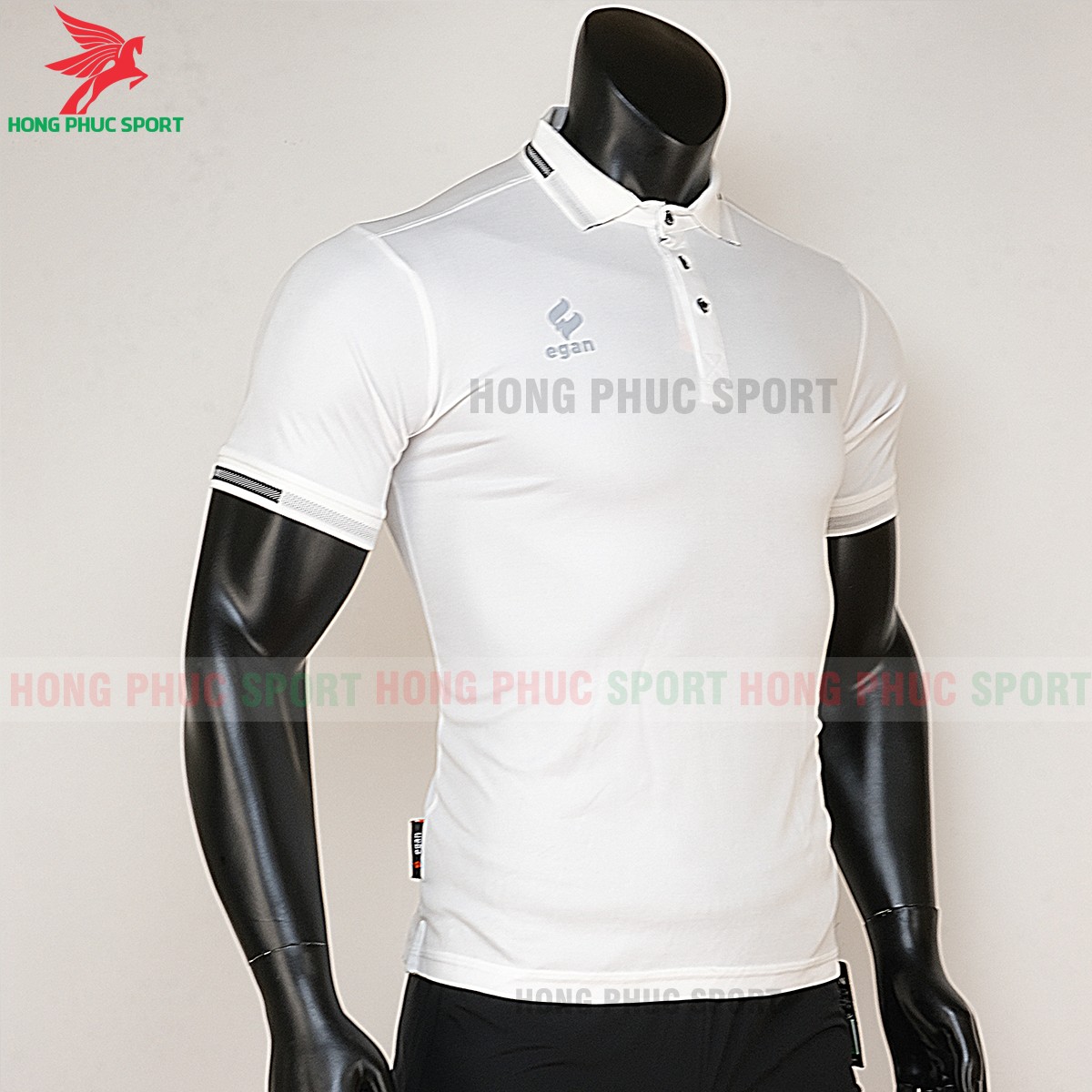 áo di chuyển bóng đá polo UV Egan trắng 5