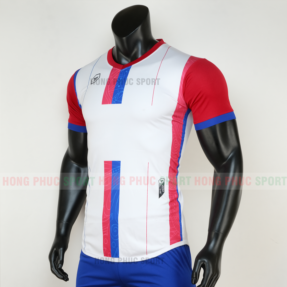 Áo bóng đá không logo forest màu trắng 4