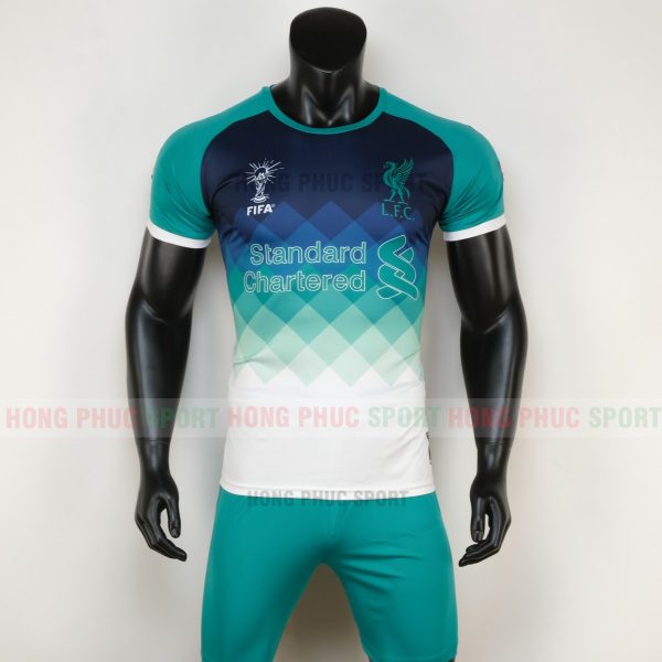 áo bóng đá liverpool 2020 màu xanh ngọc 5