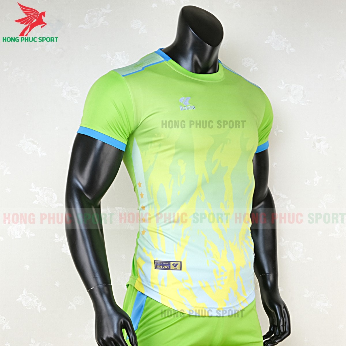 Áo bóng đá không logo Keep Fly Magic xanh nõn chuối 5