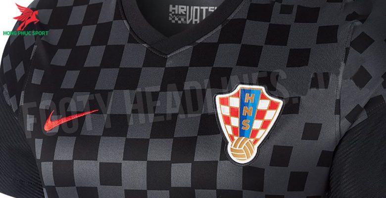 áo tuyển Croatia Euro 2020 sân khách sọc caro 2