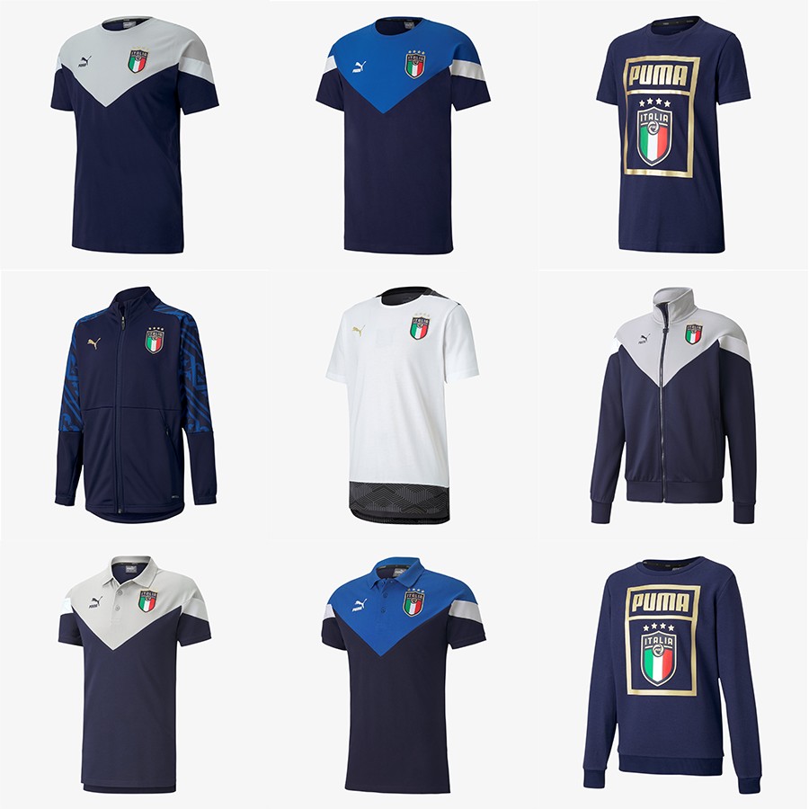 Bộ sưu tập áo Italia Euro 2020: áo khoác, áo tập, áo thun,...