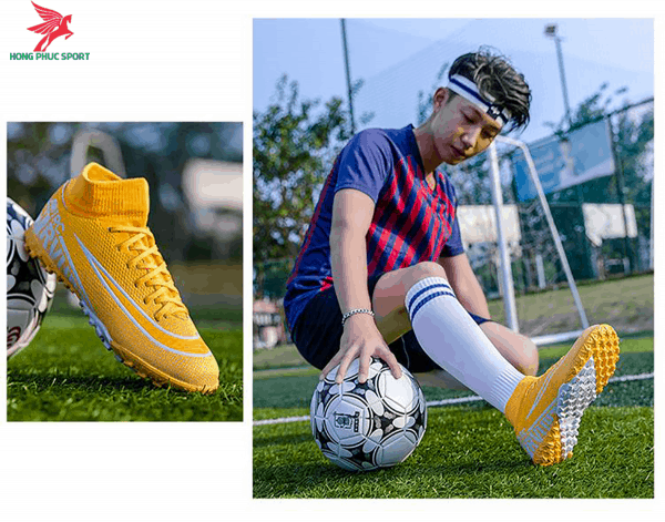 GIÀY ĐÁ BÓNG CỔ CAO MERCURIAL SUPERFLY VII 2020 TF YELLOW-5