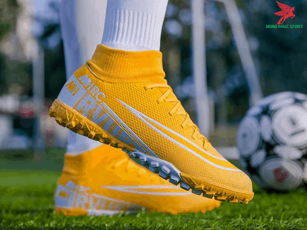 GIÀY ĐÁ BÓNG CỔ CAO MERCURIAL SUPERFLY VII 2020 TF YELLOW-6