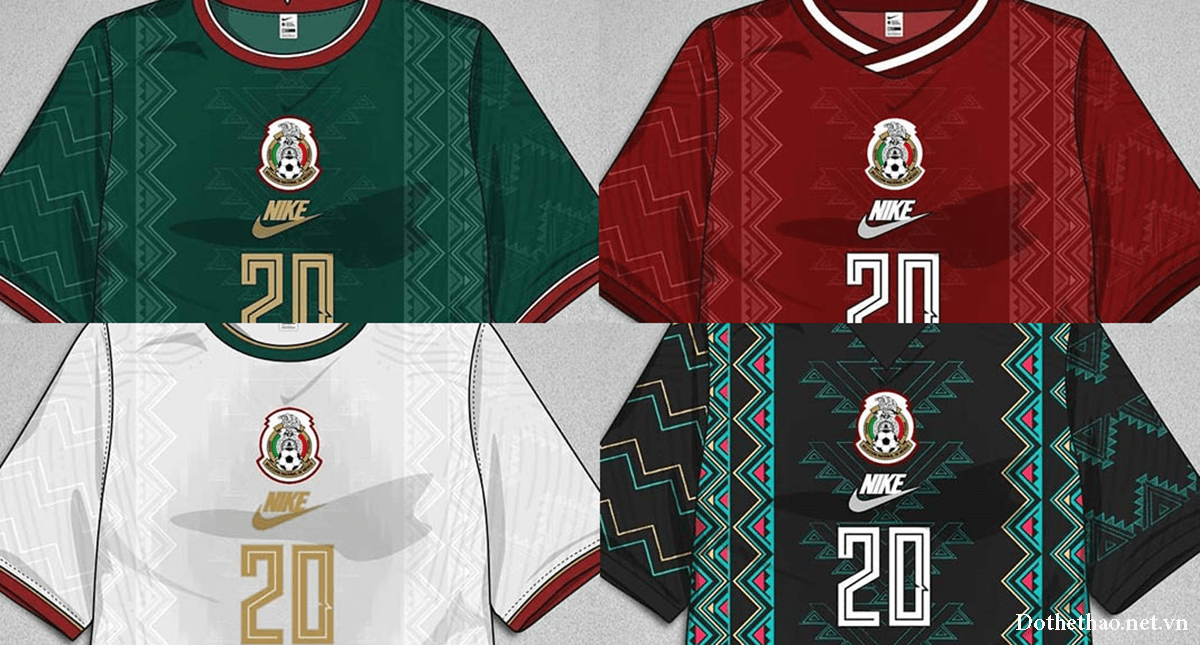 Bộ trang phục bóng đá đội tuyển Mexico 2020-2021 của Nike 