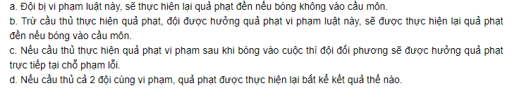 17 luật bóng đá 7 người 2019 - cách xử phạt đền