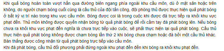 17 luật bóng đá 7 người 2019 - phạt góc