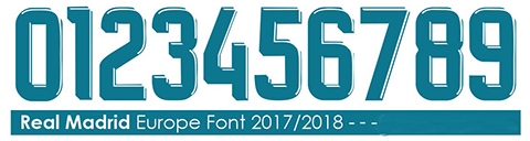 Font áo Real Madrid UCL 2017-18 (File AI)