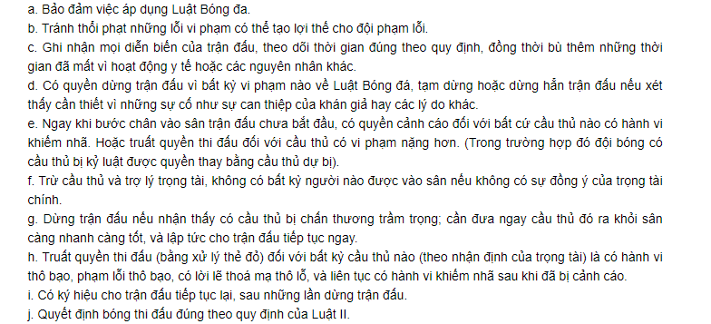 Luật bóng đá 7 người - trong tài chính