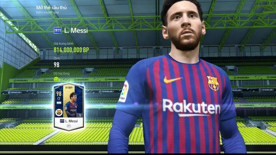 Messi có chỉ số cao trong FIFA Online 4
