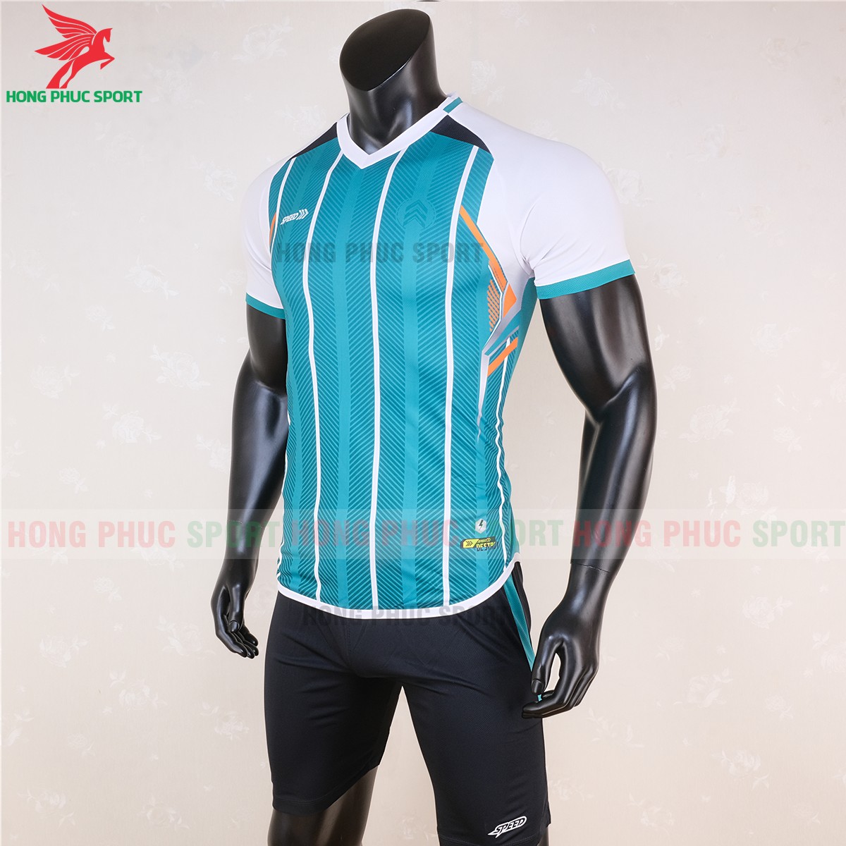 Áo không logo Speed Destroy Gam màu xanh ngọc Áo không logo Speed Destroy Gam màu xanh ngọc