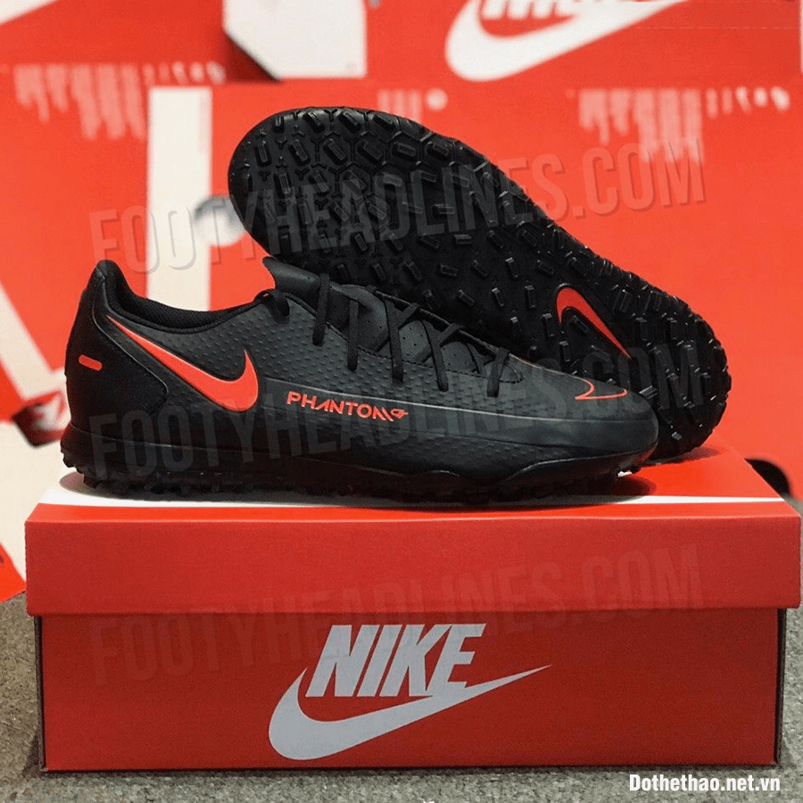 Giày bóng đá Nike Phantom GT "đen/đỏ"