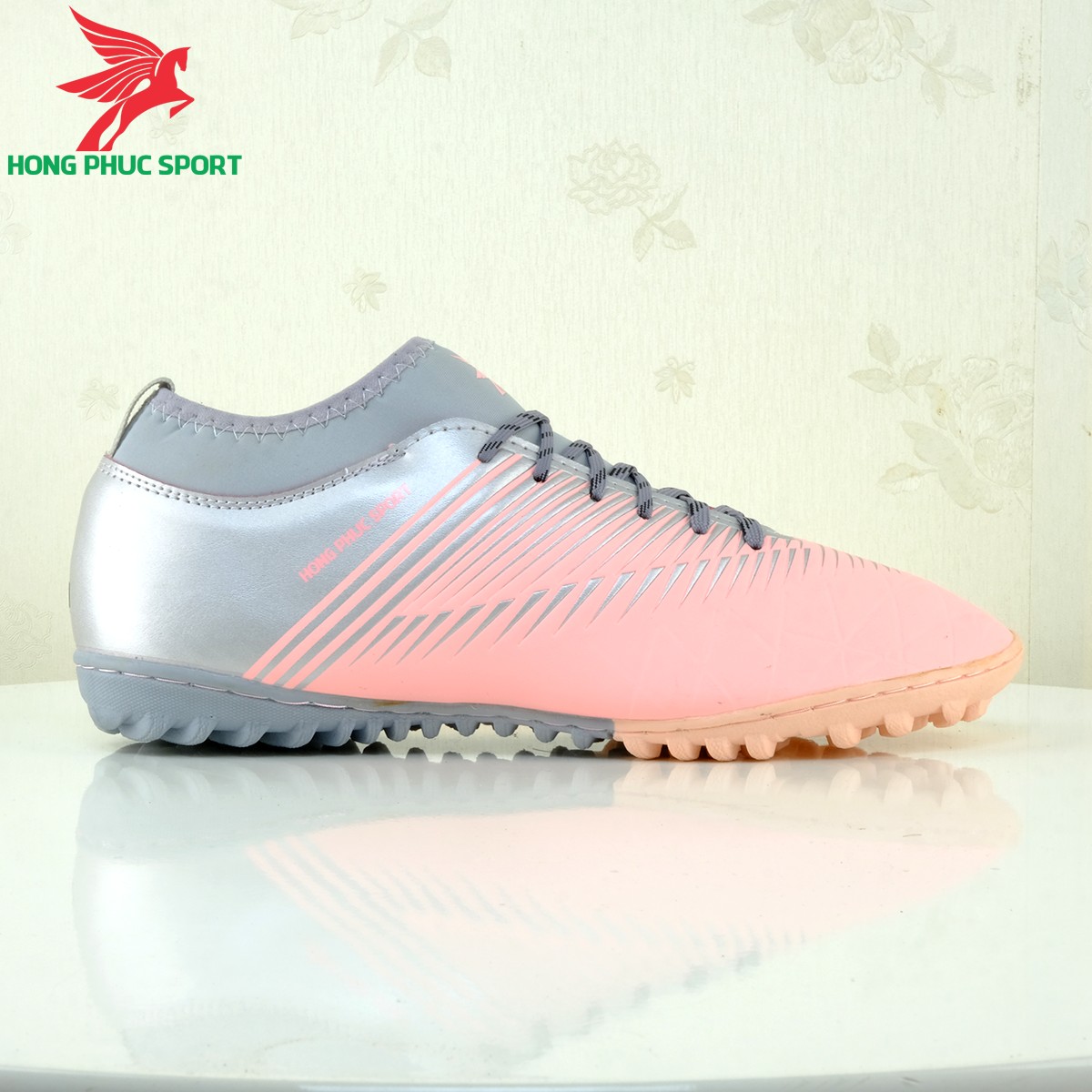 Giày đá bóng chính hãng Hồng Phúc Sport 20.3 màu hồng 4