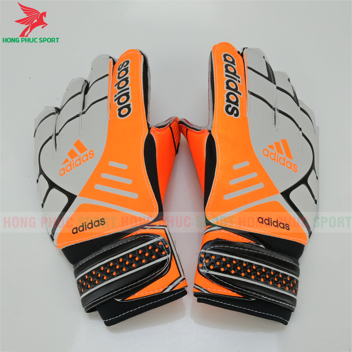 Găng tay thủ môn Adidas màu trắng cam Găng tay thủ môn Adidas màu trắng cam