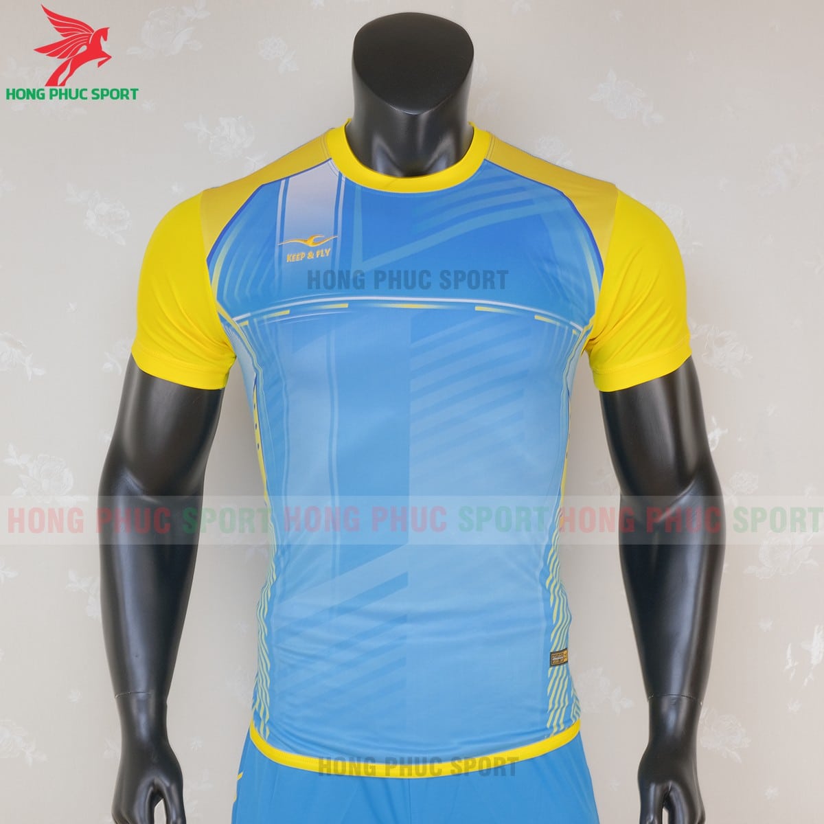 Áo không logo Keep & Fly Warrior màu xanh lam 5 Áo không logo Keep & Fly Warrior màu xanh lam 5