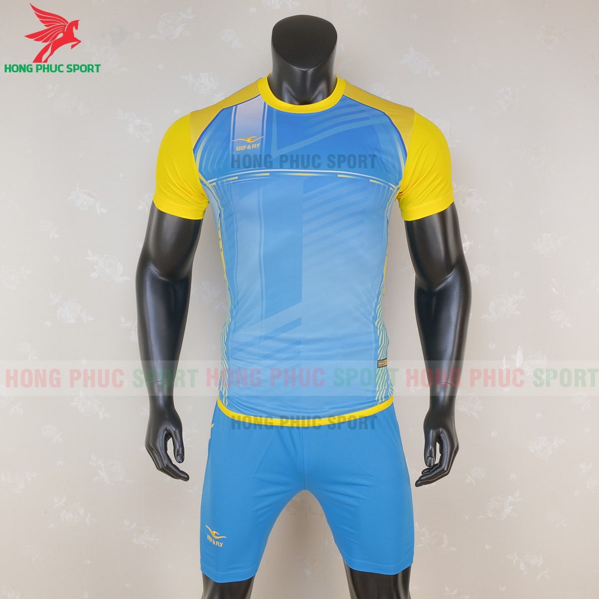 Áo không logo Keep & Fly Warrior màu xanh lam Áo không logo Keep & Fly Warrior màu xanh lam