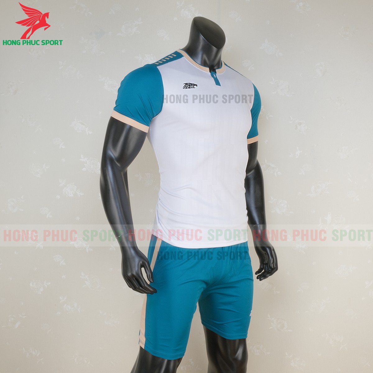 Áo thể thao không logo Riki Neck màu trắng 2020 2021 Áo thể thao không logo Riki Neck màu trắng 2020 2021