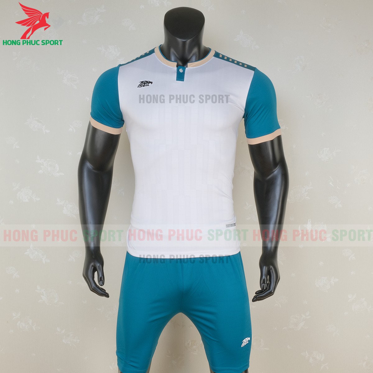 Đồ thể thao không logo Riki Neck màu trắng 2020 2021 Đồ thể thao không logo Riki Neck màu trắng 2020 2021