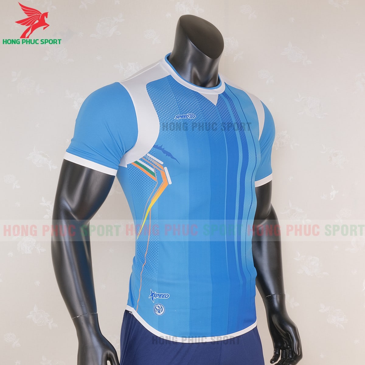 Áo bóng đá Speed xanh lam 2