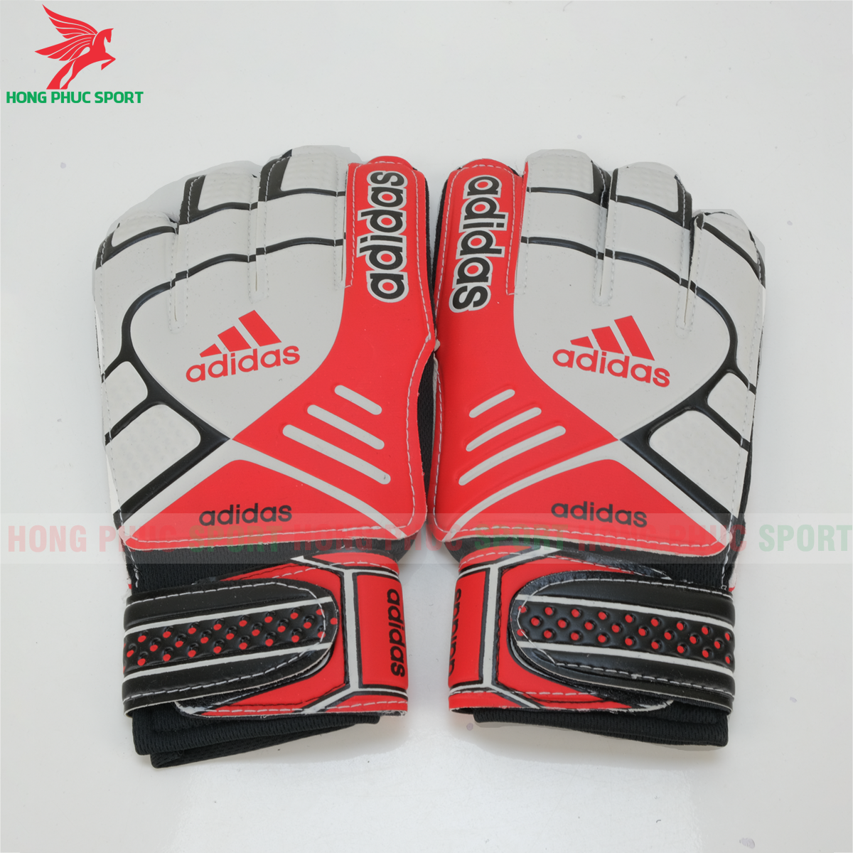 Găng tay thủ môn Adidas màu trắng đỏ Găng tay thủ môn Adidas màu trắng đỏ