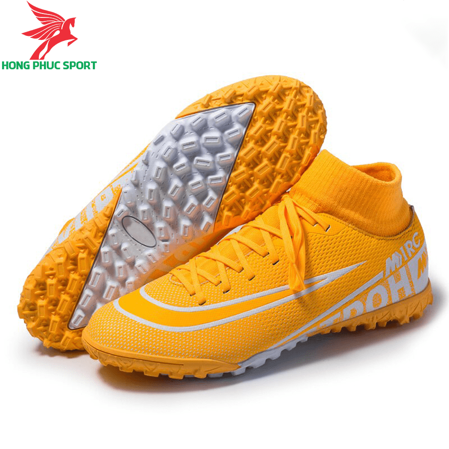 GIÀY ĐÁ BÓNG CỔ CAO MERCURIAL SUPERFLY VII 2020 TF YELLOW-9.27.5