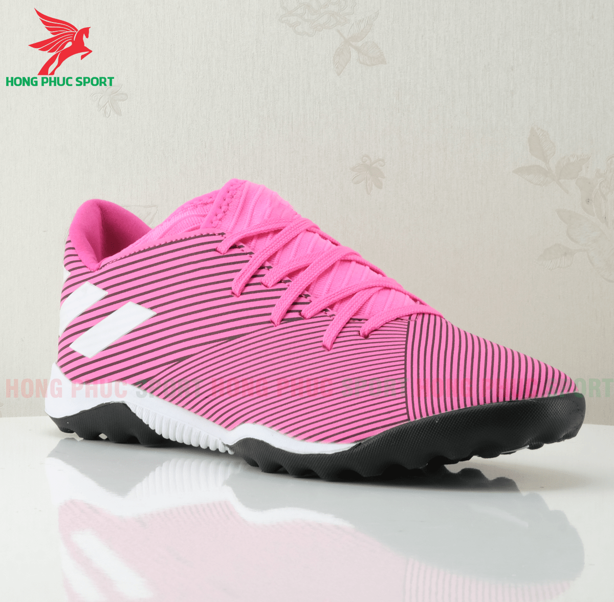 giày đá bóng nemeziz 19.3 đế TF màu hồng-3