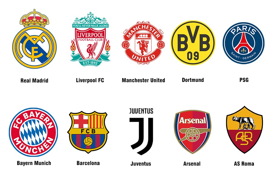 Top 10 đội bóng có logo đẹp nhất trên toàn thế giới