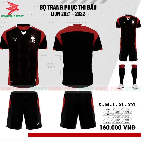 bo-quan-ao-bong-da-khong-logo-vh-sport-lion-tim-than