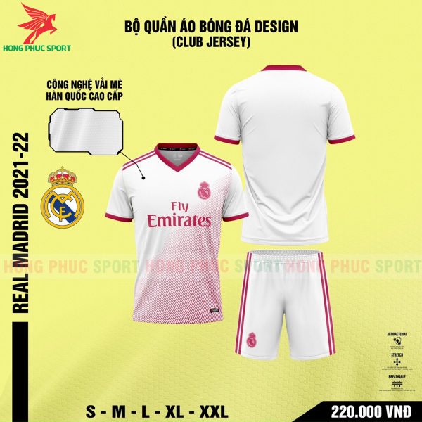 ao-bong-da-fan-real-madrid-mau-trang-hong-vai-me-luc-giac