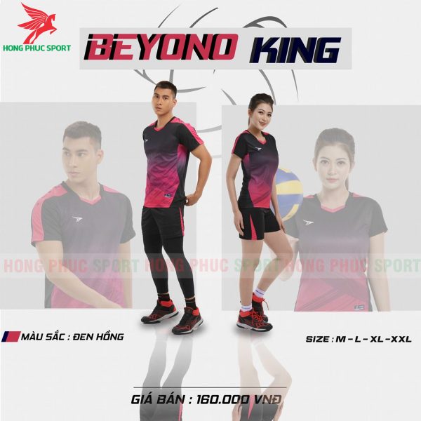 bo-ao-bong-chuyen-khong-logo-beyono-king-den-hong