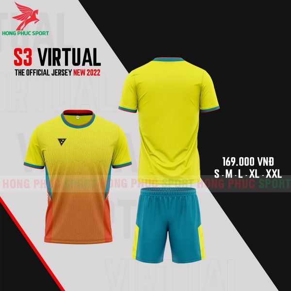 ao-bong-da-khong-logo-s3-virtual-mau-vang