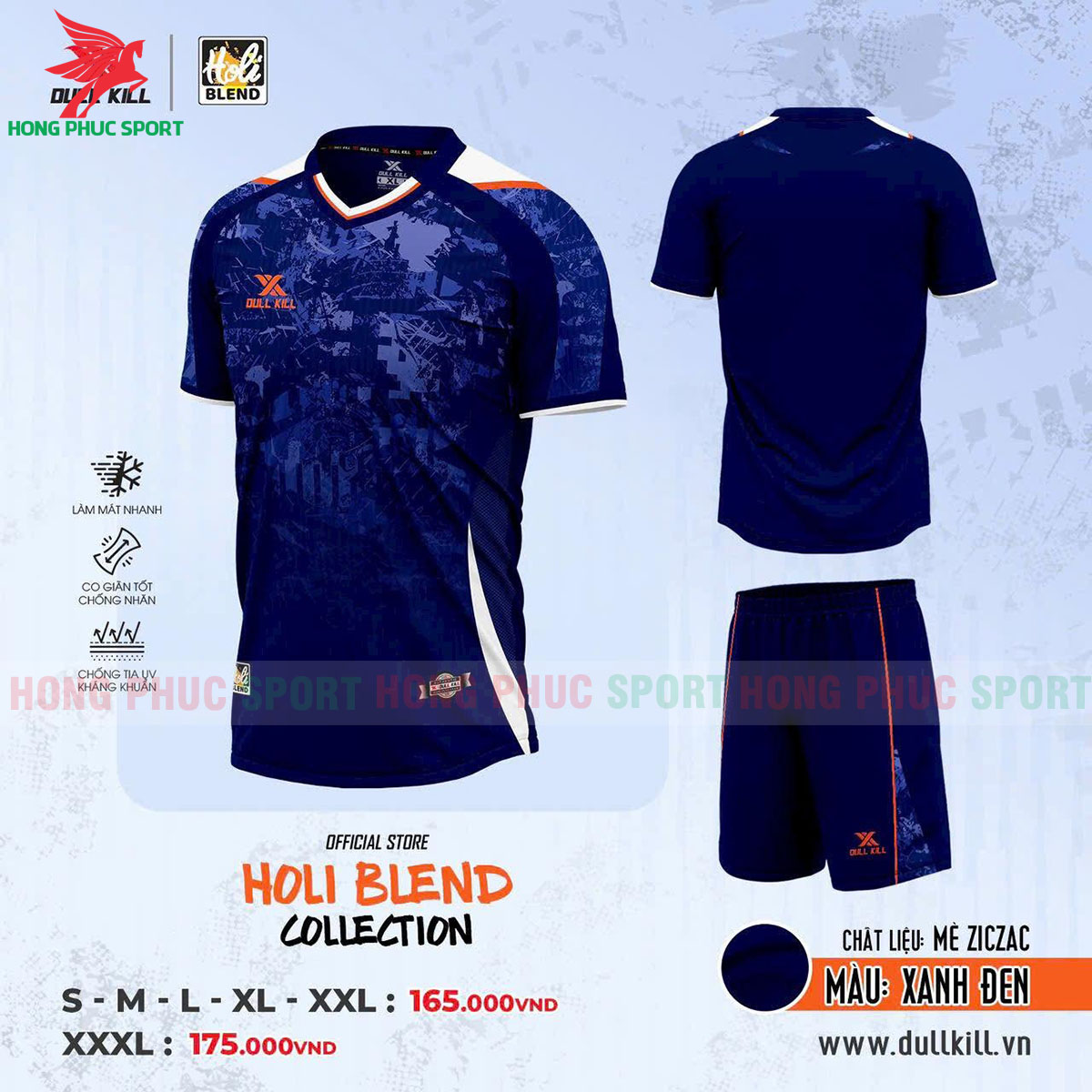 ao-da-banh-khong-logo-dullkill-holi-blend-xanh-den