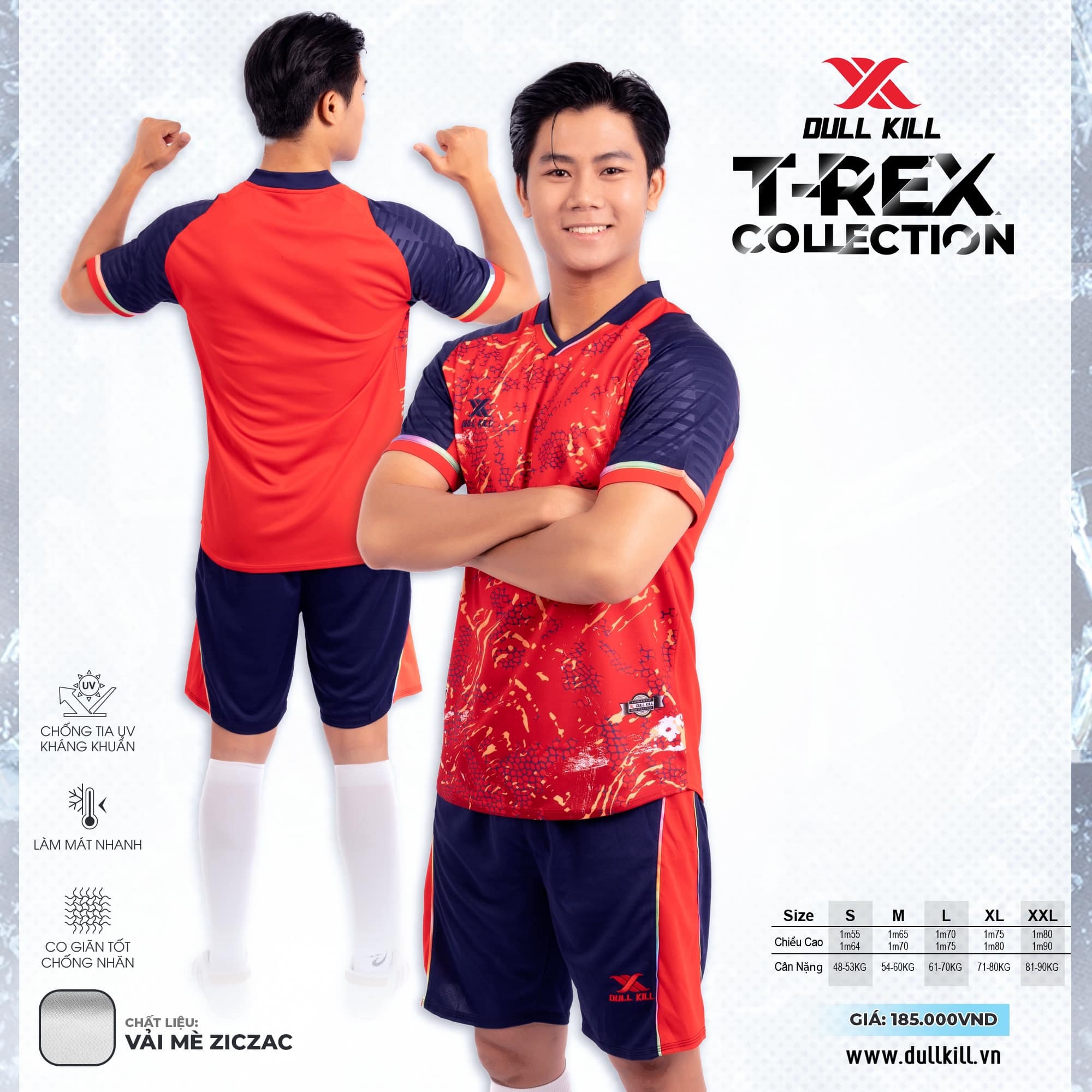 ao-da-banh-khong-logo-dullkill-t-rex-do