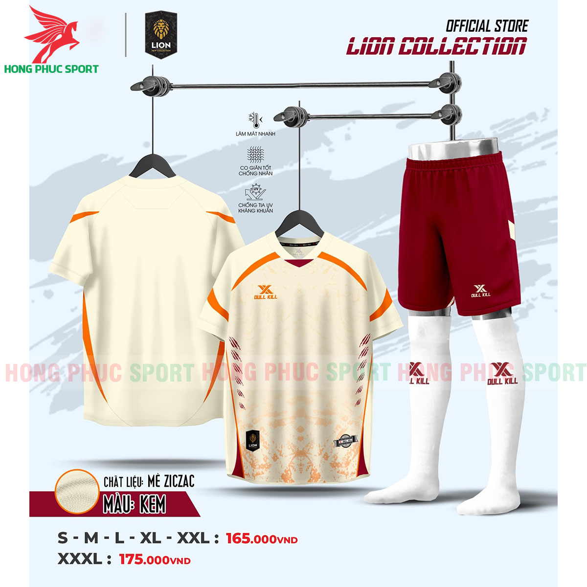 ao-da-banh-khong-logo-dullkill-lion-kem