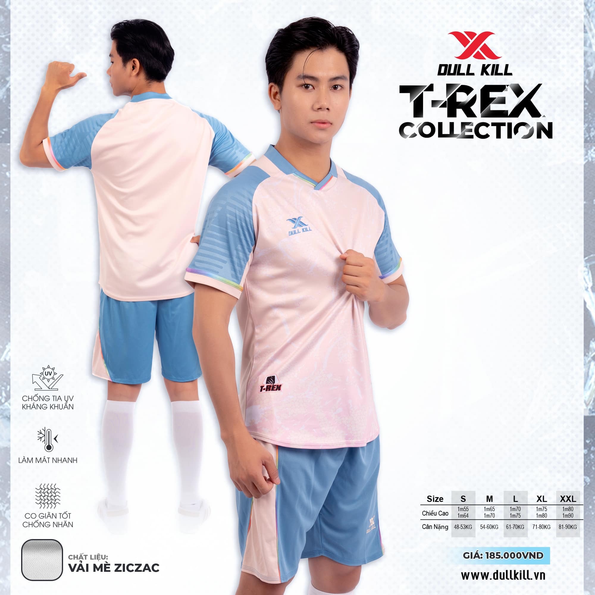 ao-da-banh-khong-logo-dullkill-t-rex-kem