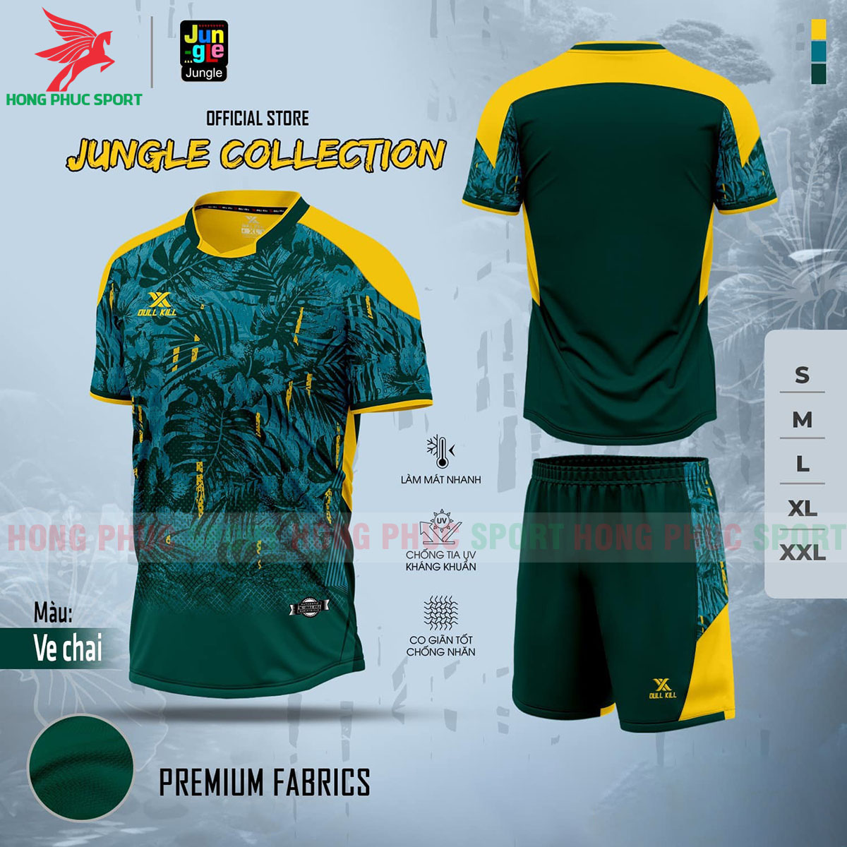 ao-da-banh-khong-logo-dullkill-jungle-xanh-ngoc