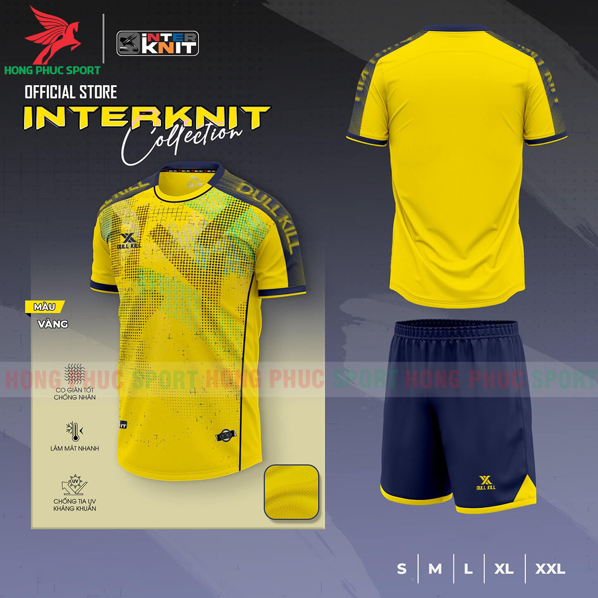 ao-da-banh-khong-logo-dullkill-interknit-vang